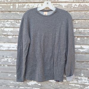 Faherty Men's Cloud Reversible Striped Long-Sleeve T-Shirt Size Small